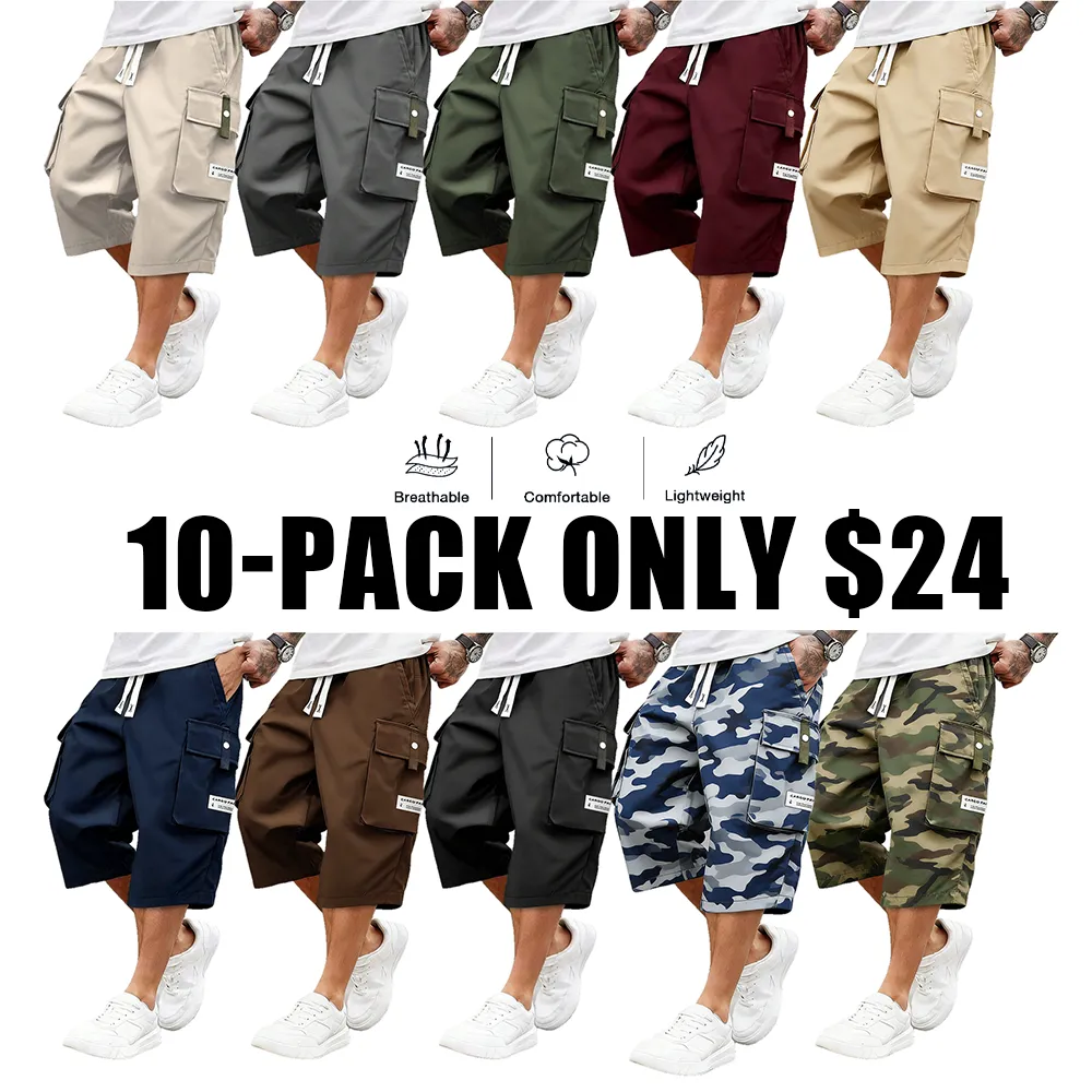 Men’s Casual Cargo Calf Shorts